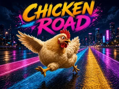 Original Chicken Road poster on CroreBet crash games.