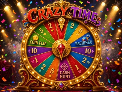 Original Crazy Time poster on CroreBet game shows.