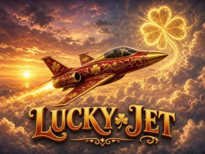 Original Lucky Jet poster on CroreBet crash games.
