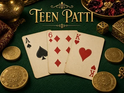 Original Teen Patti poster on CroreBet live casino.