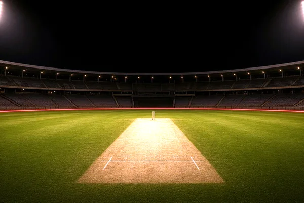 Night cricket lights on the CroreBet about page.