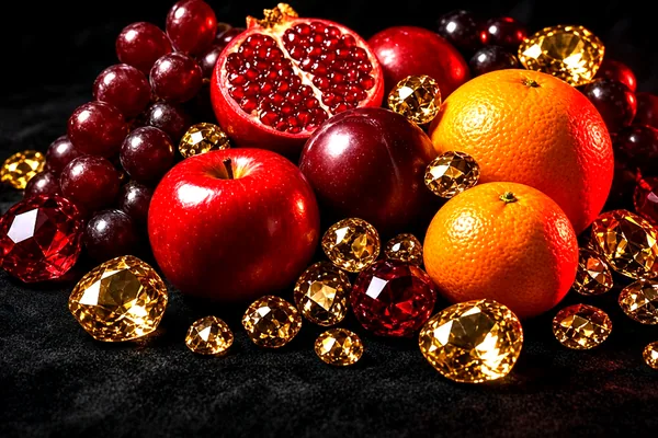 Fruit and gems on the CroreBet slots page.