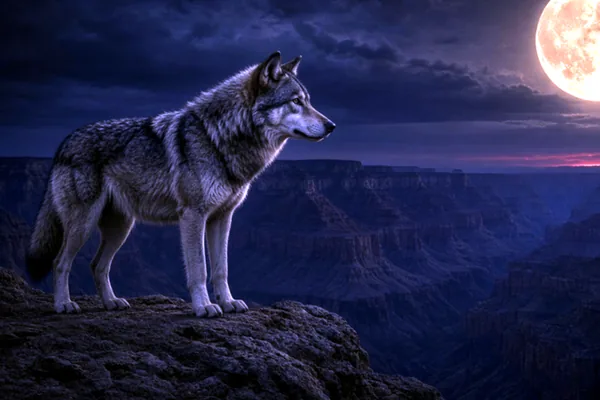 A wolf moon still used to contrast CroreBet Dragon Tiger.