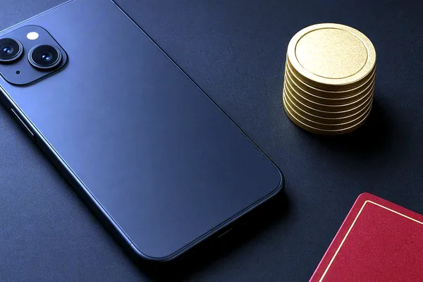 A dark phone on the CroreBet terms page.