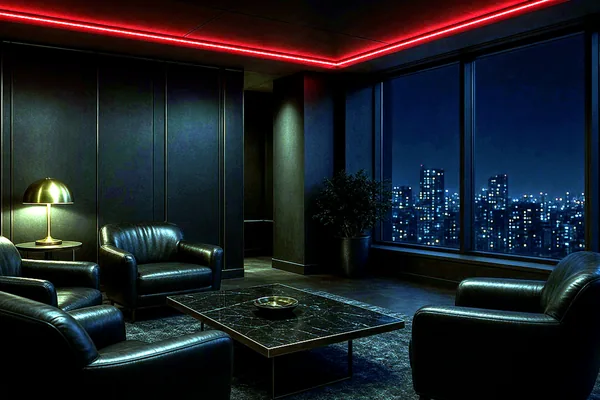 A lounge still illustrating CroreBet terms.